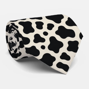 Col cravate imprimé vache Motif de ferme de cow-