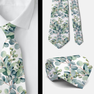 Col cravate mariage Eucalyptus