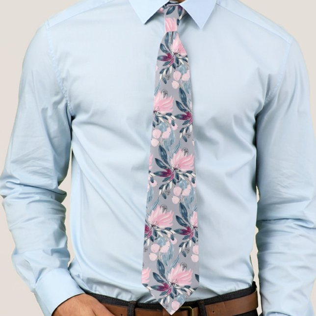 Col cravate mariage floral (Créateur téléchargé)