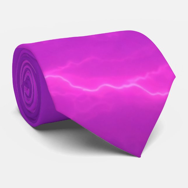 Col cravate moderne minimaliste violet (Roulé)