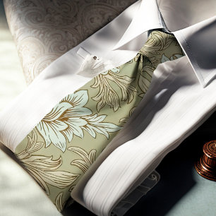 Col cravate motif chrysanthème de William Morris