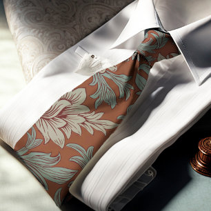 Col cravate motif chrysanthème de William Morris