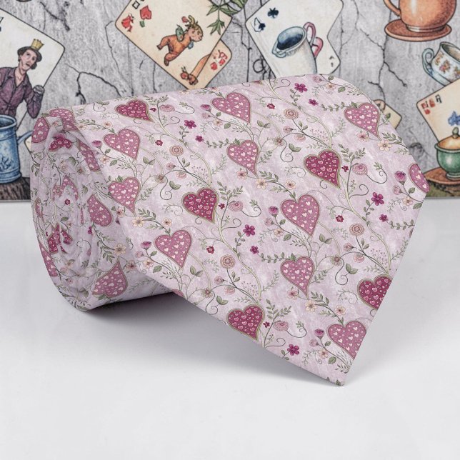Col cravate motif classique lilas Wonderland (Créateur téléchargé)