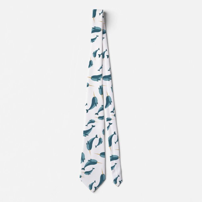 Col cravate motif narval (Devant)