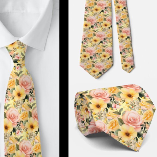 Col cravate | Nœud papillon floral pour mariage et (Créateur téléchargé)