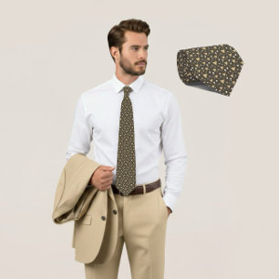 Col cravate Olive Geometry Luxe
