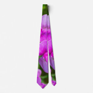 Col cravate orchidées violettes