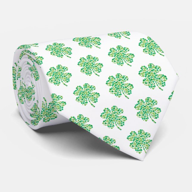 Col cravate pour hommes St. Patrick's Clover (Roulé)