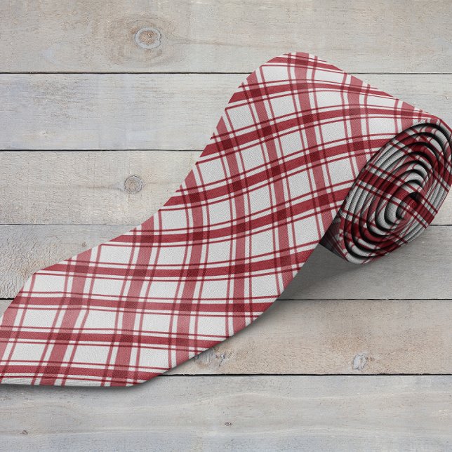 Col cravate rouge et blanc (Red and White Neck Tie
)