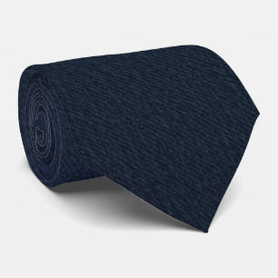 Col cravate texturé bleu marine foncé de luxe
