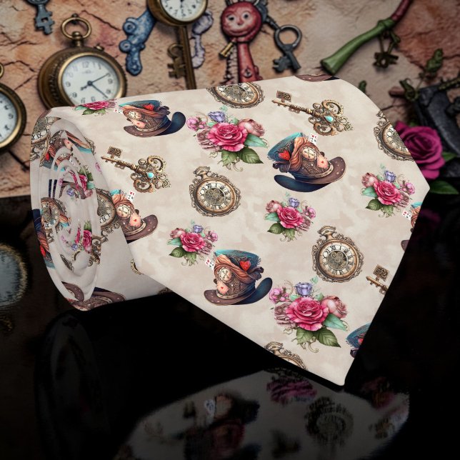 Col cravate Wonderland motif classique (Créateur téléchargé)