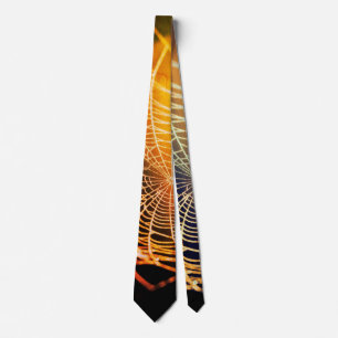 Col en cravate Orange Toile d'araignée noire effra
