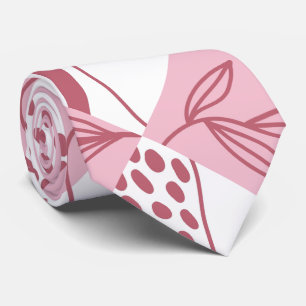 Col minimaliste à motif cravate