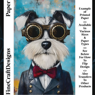 Col Papillon pour Chien Schnauzer Steampunk Z9 Pap