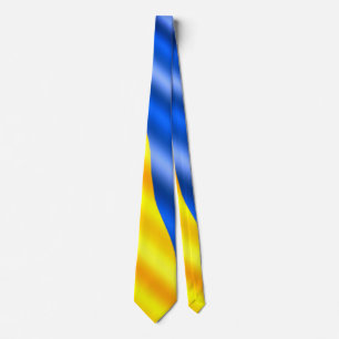 Col soutien à l'Ukraine Cravate Drapeau ukrainien 