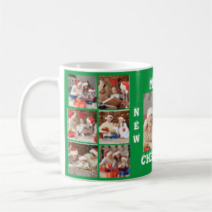 COLAGE PHOTO COMPLET MUG JOYEUX NOËL VERT 