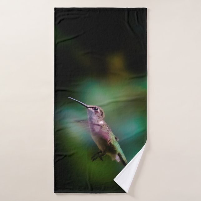 Colibri à gorge rubis - Photo originale (Serviette de bain)