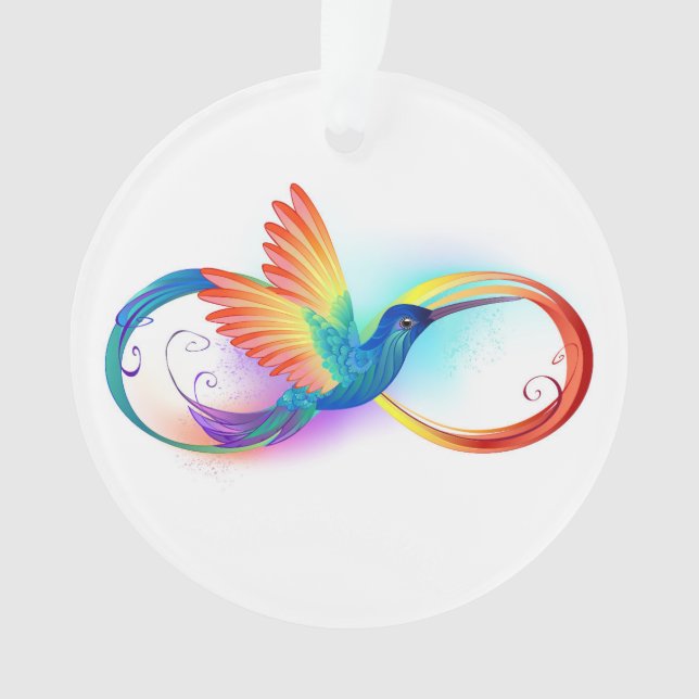 Colibri arc-en-ciel avec symbole Infinity (devant)