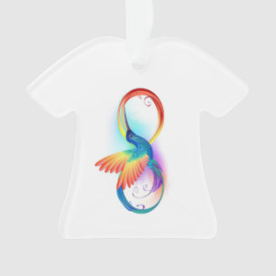 Colibri arc-en-ciel avec symbole Infinity