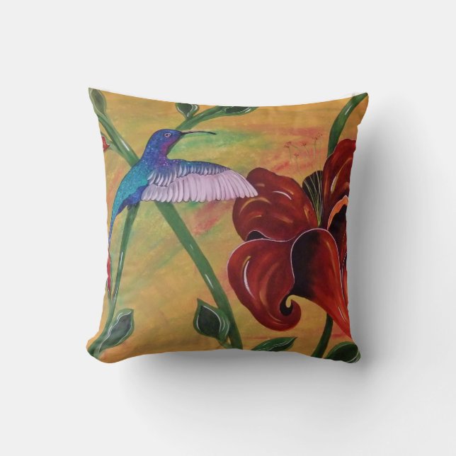 Colibri avec le coussin de lis tigré (Recto)