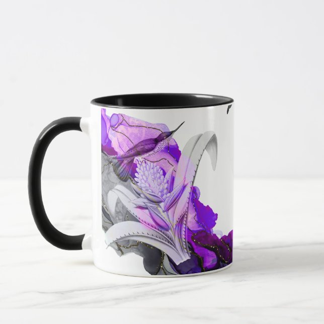 Colibri (Conception pourpre) Mug (Gauche)
