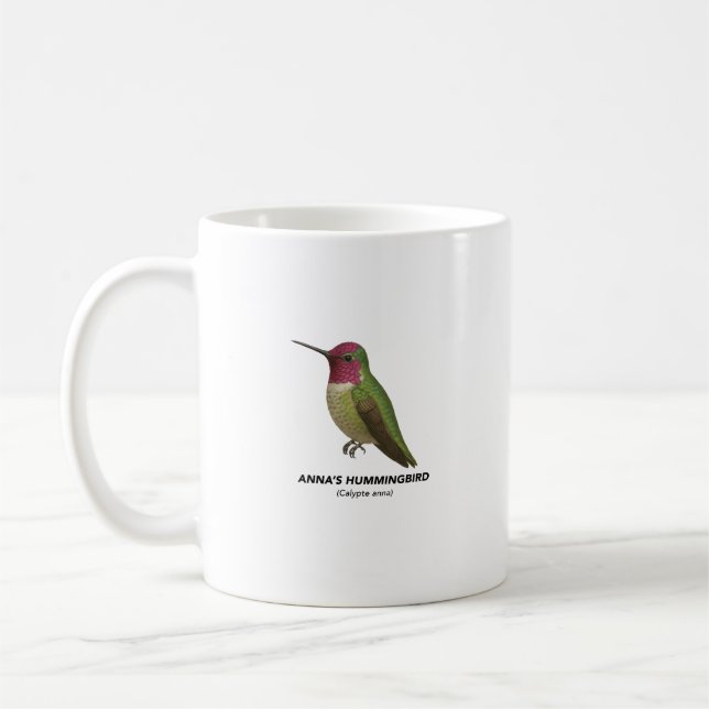 Colibri d'Anna - Oiseaux de Californie Mug (Gauche)