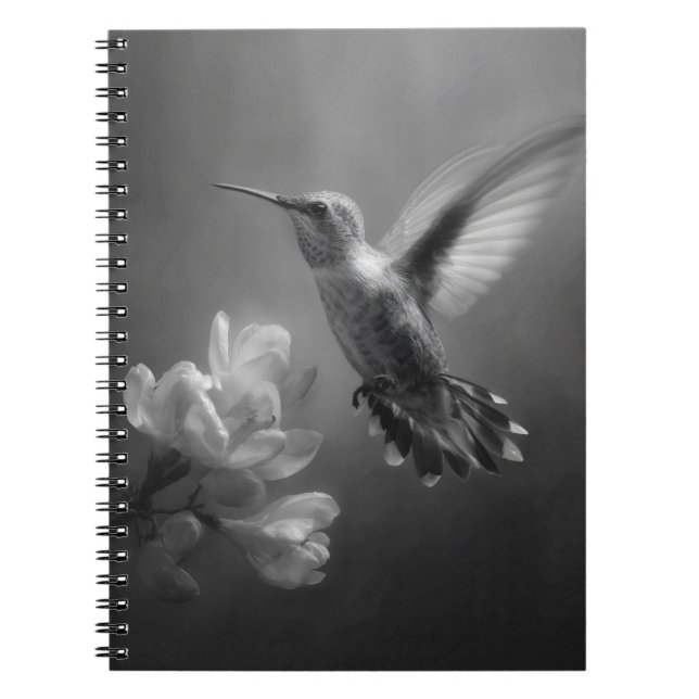 Colibri dans le Carnet en fleur de vol (Devant)