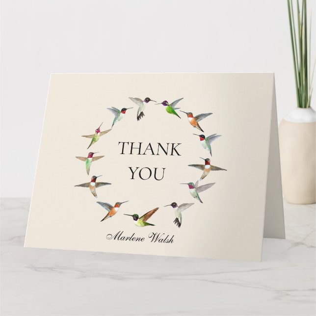 Colibri de l'Amérique du Nord Merci voiture (Devant)