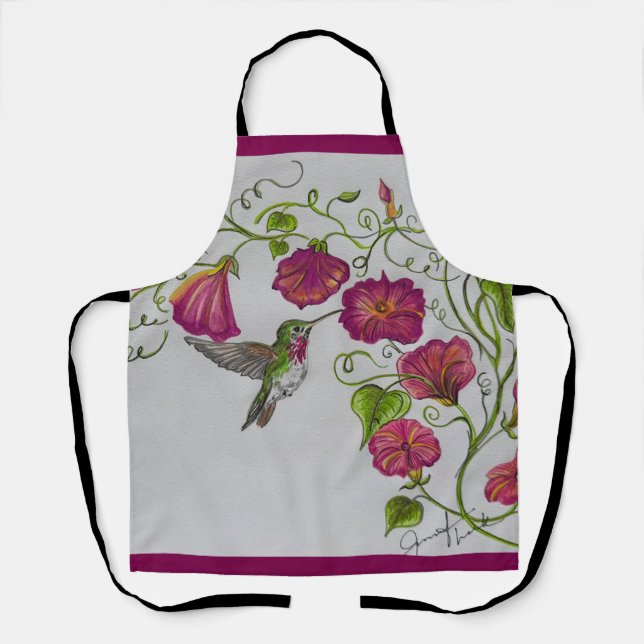 Colibri en tablier rose (Recto)