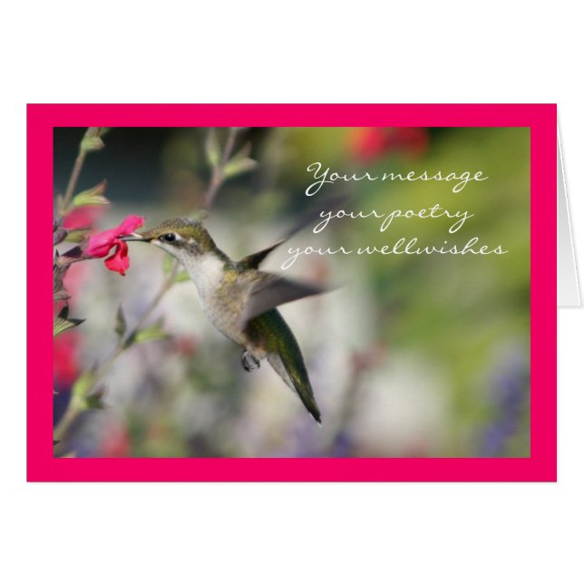 Colibri en vol (Devant horizontal)