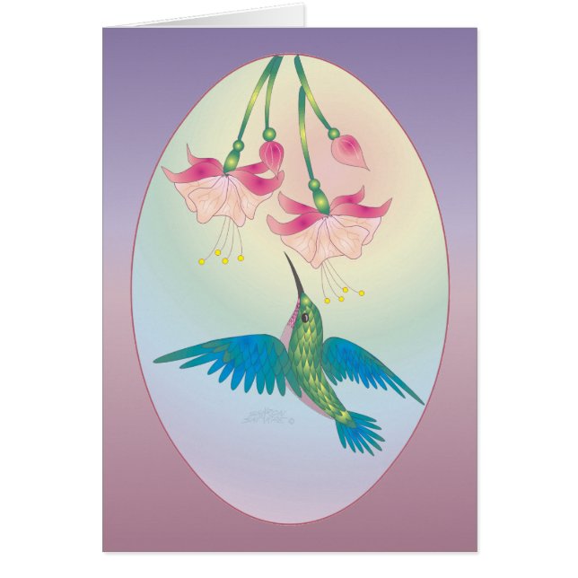 COLIBRI et FUCHSIA par SHARON SHARPE (Devant)