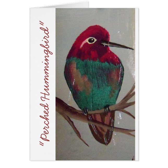 "Colibri été perché " (Devant)