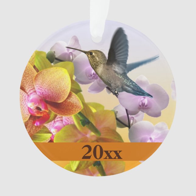 Colibri Lilas Violet Orchidée Rose Jaune (devant)