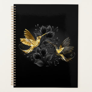 Colibri noir et or