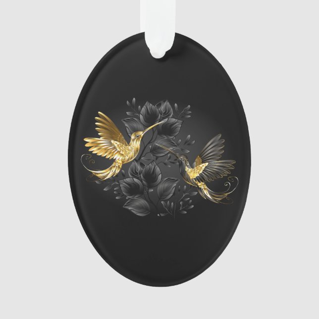 Colibri noir et or (devant)