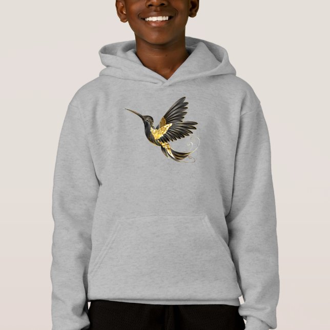 Colibri noir et or (Devant)