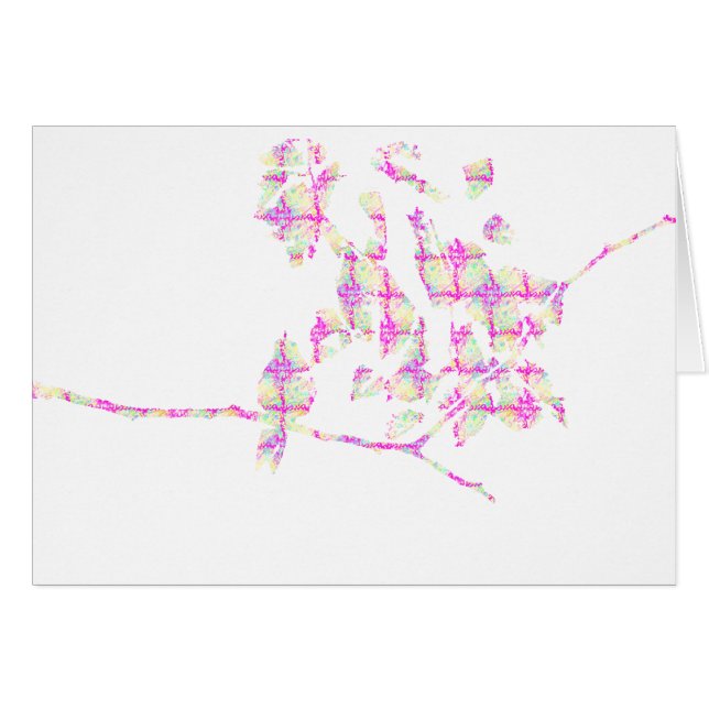 Colibri rose Abstrait (Devant horizontal)