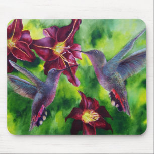 Colibris et tapis de souris de Lillies