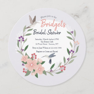 Colibris Invitation Ronde