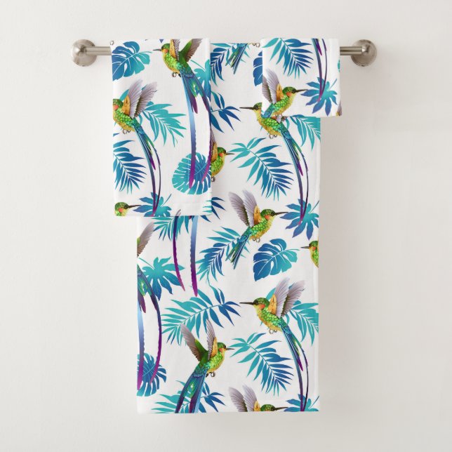 Colibris Verts Tropicaux  (En situation)
