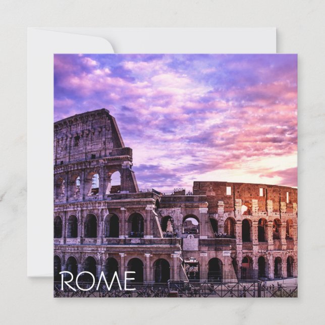 Colisée à Rome au coucher du soleil (Devant)