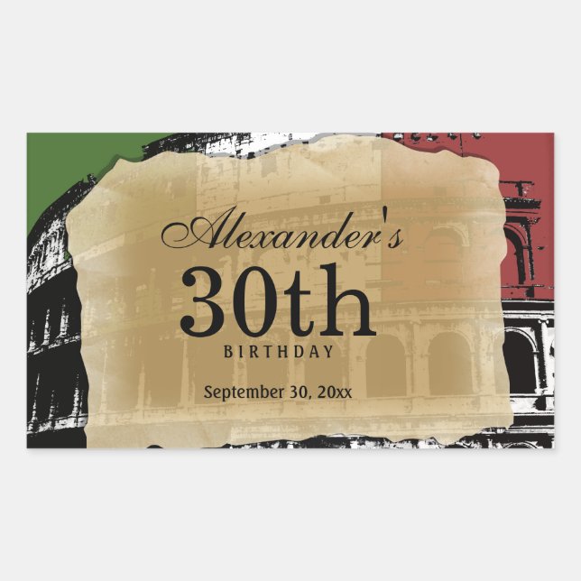 Colisée romaine contemporaine Étiquette du vin (Devant)