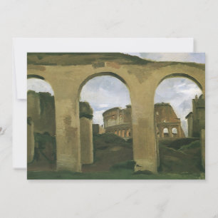 Colisée vu à travers les arcades à Rome, Italie