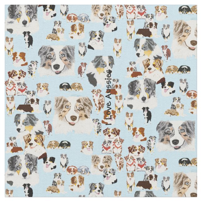 Collage australien Cus de berger. Coton 56" tissu (Fermer)