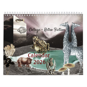 Collage - Calendrier de fiction rétro