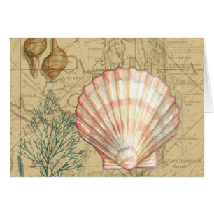 Collage côtier de carte