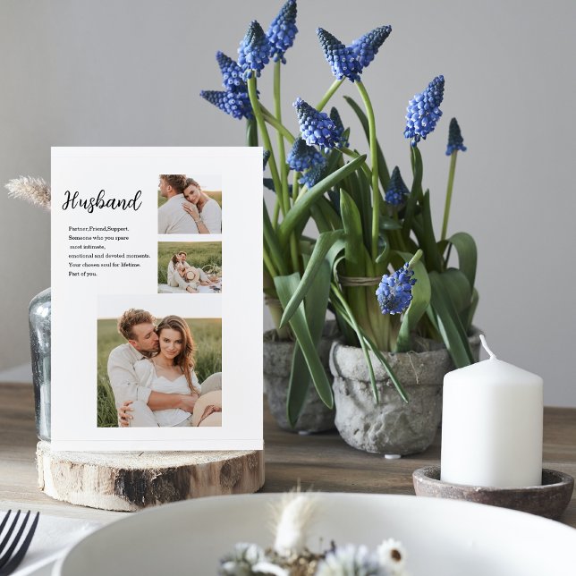 Collage Couple Photo & Cadeau d'amour de mari roma (Créateur téléchargé)