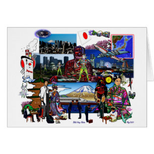 Collage d'archipel japonais du Japon