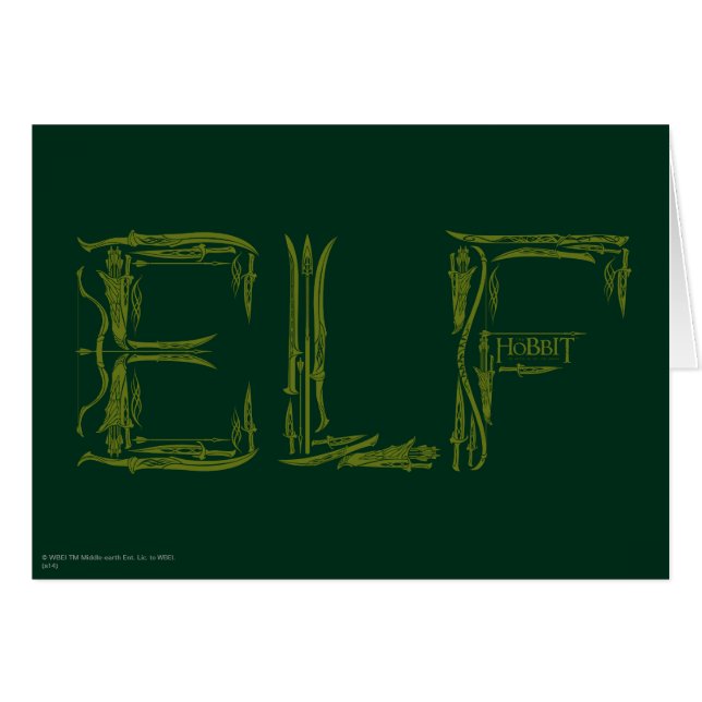 Collage d'armes Elf (Devant horizontal)