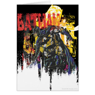 Collage d'art de la ligne Batman